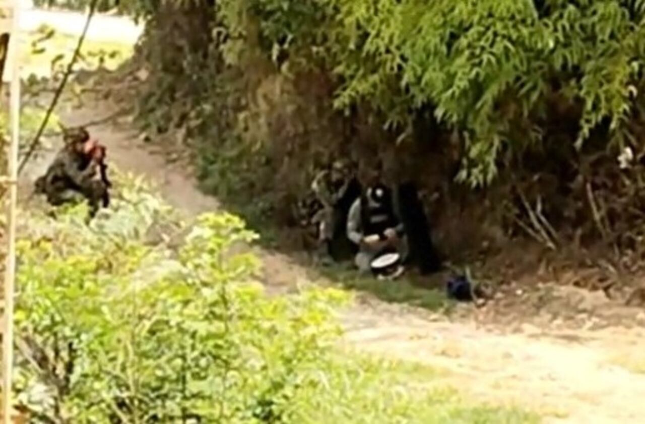 En esta zona fueron encontradas las dos granadas