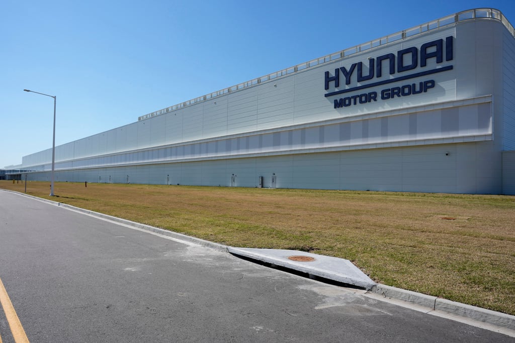 La fábrica Metaplant America de Hyundai Motor Group, el 26 de marzo de 2025, en Ellabell, Georgia. (Foto AP/Mike Stewart, Archivo)