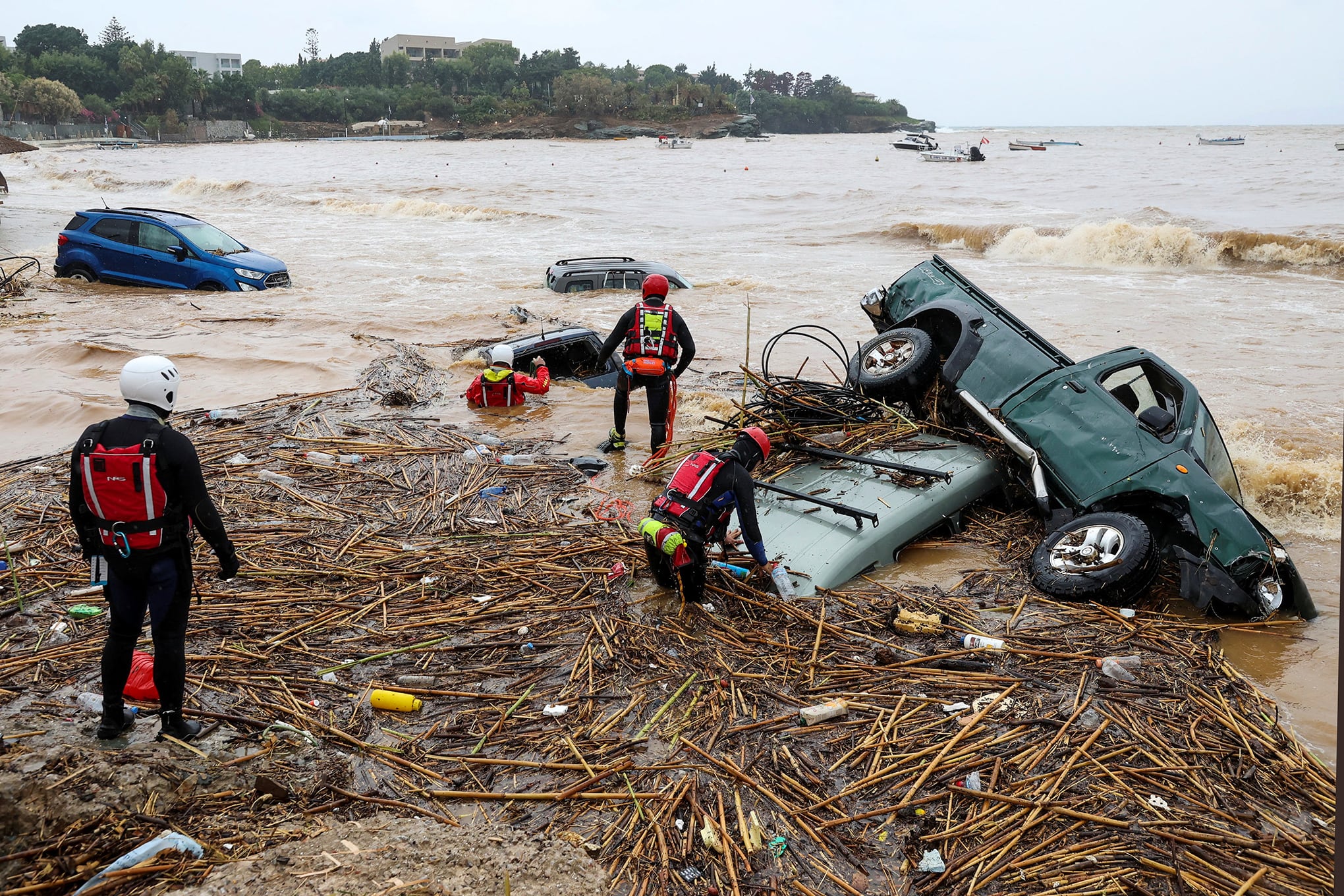 En imágenes : Inundaciones mortales en la isla griega de Creta