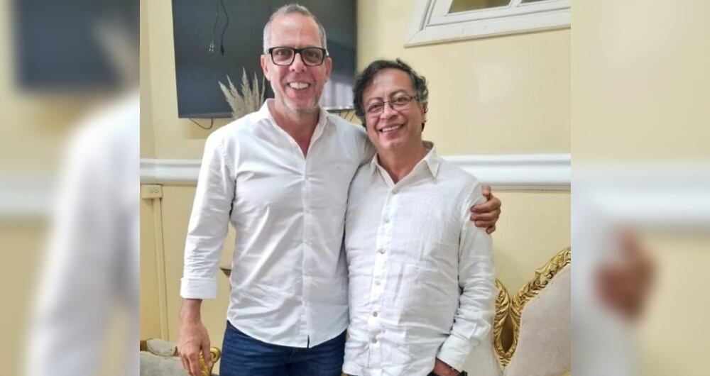 Alfredo Saade y Gustavo Petro.