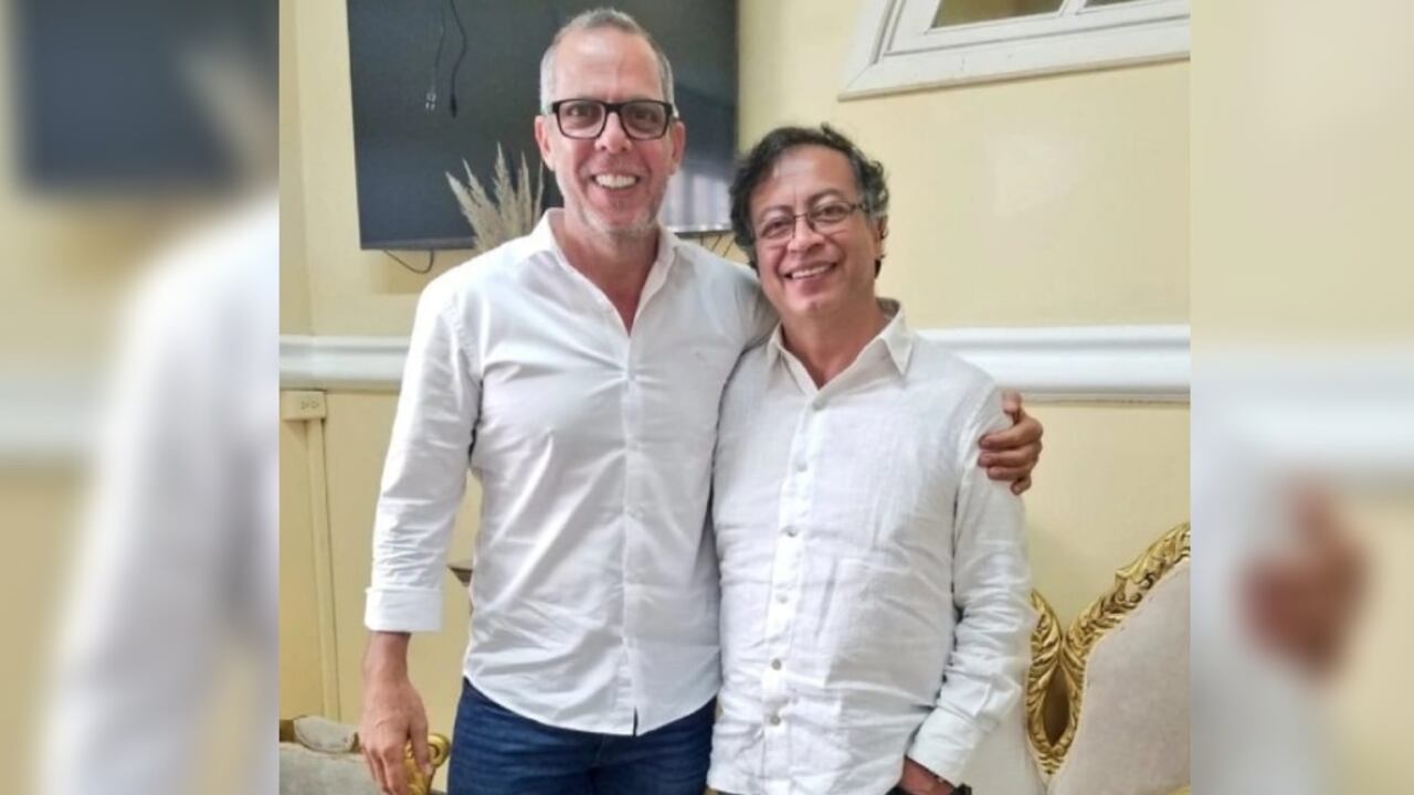 Alfredo Saade y Gustavo Petro.