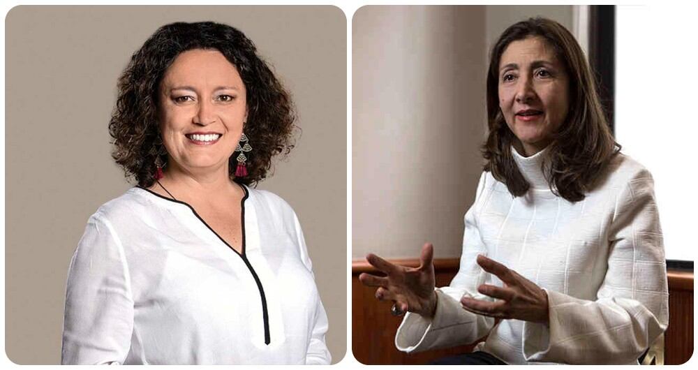 La senadora Angélica Lozano e Ingrid Betancourt