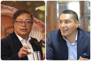 El presidente de Colombia, Gustavo Petro, y el gobernador del Cauca, Octavio Guzmán.