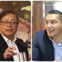 El presidente de Colombia, Gustavo Petro, y el gobernador del Cauca, Octavio Guzmán.