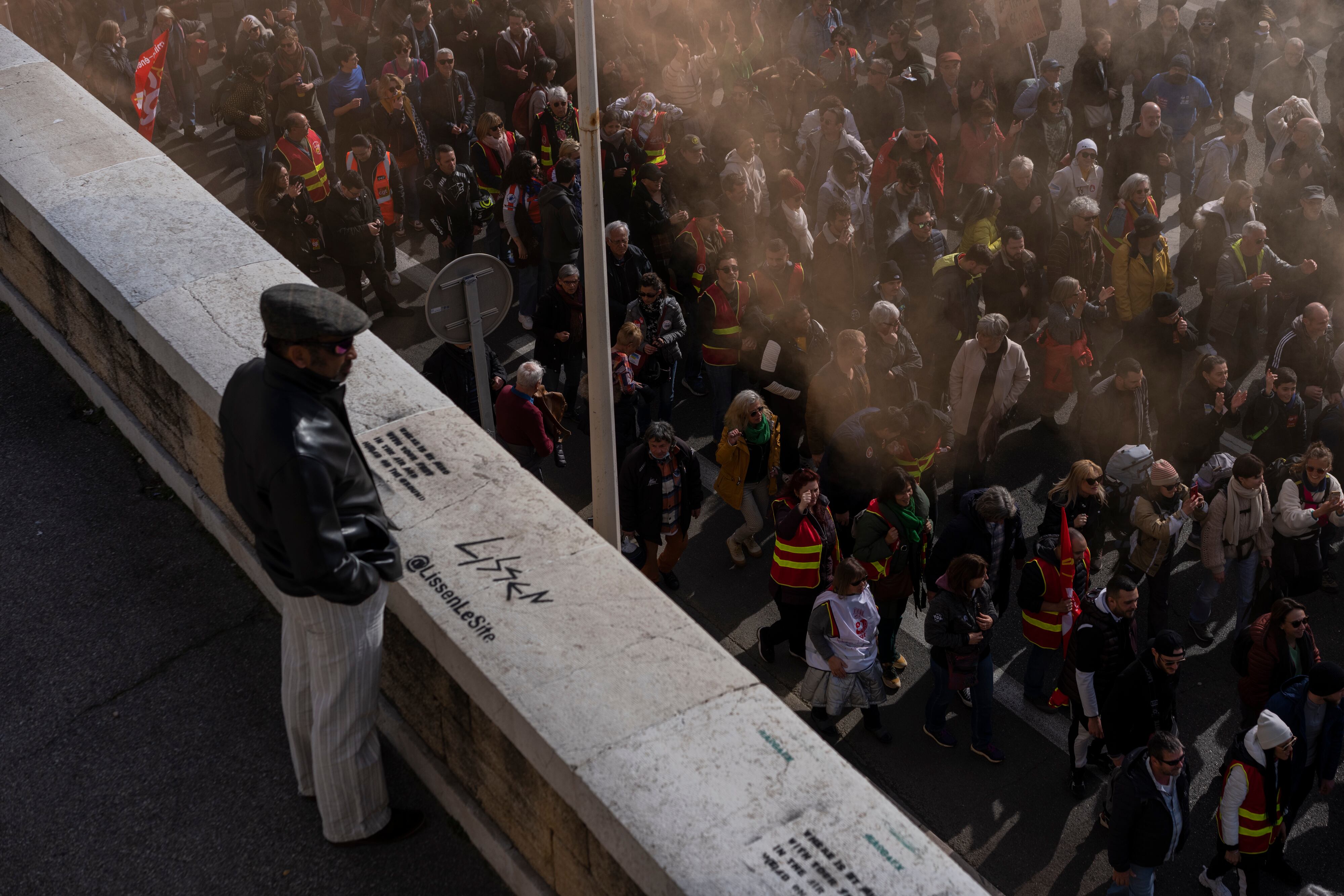 Protestas por reforma pensional