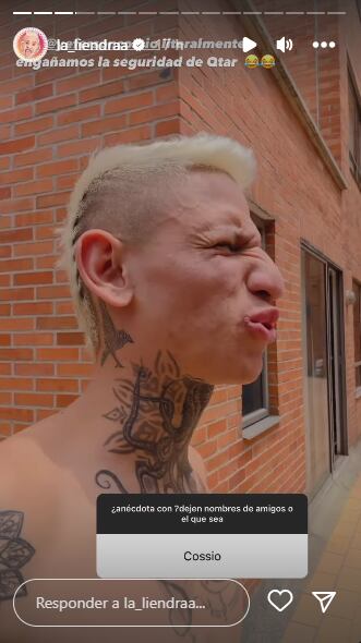 Aunque La Liendra dijo que no suele verse mucho con Yéferson Cossio, destacó que su mejor anécdota junto a él ocurrió en Qatar.