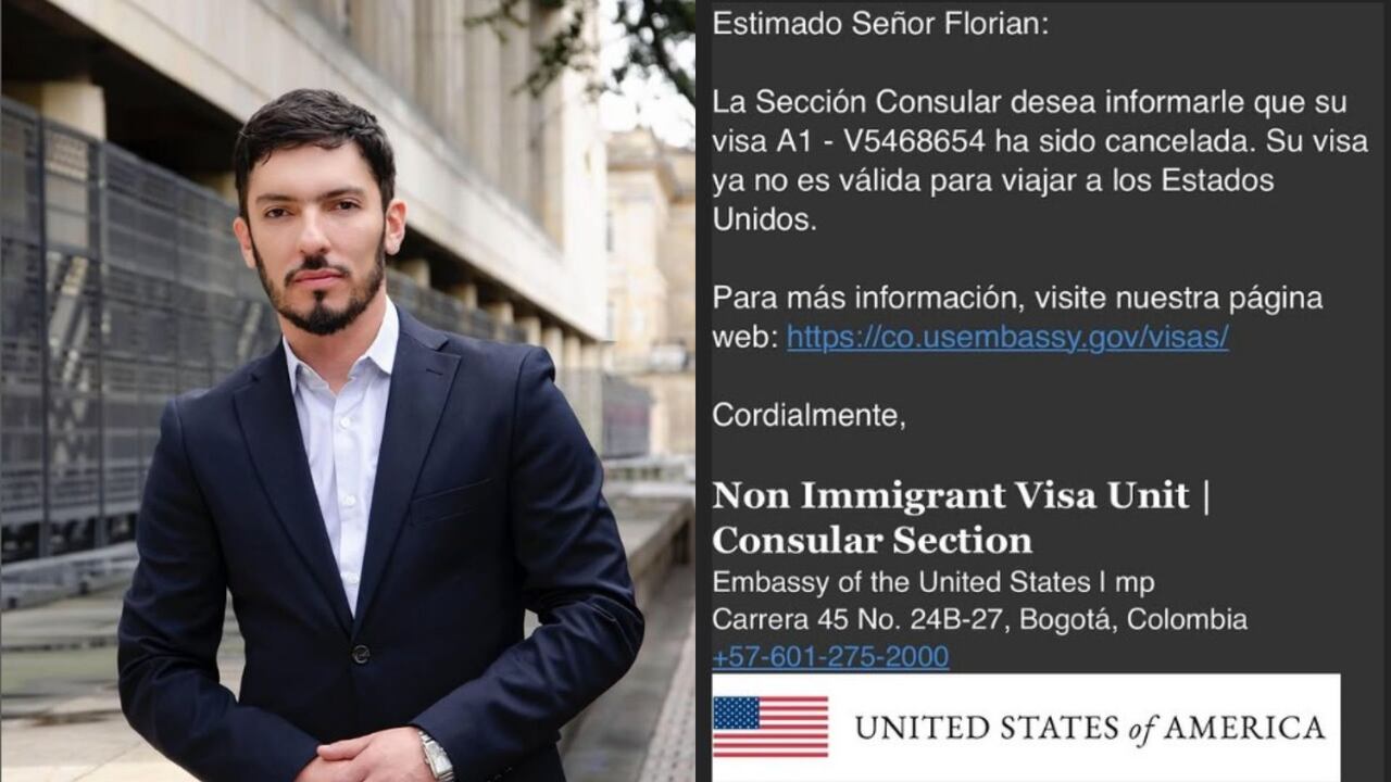 Juan Carlos Florián, ministro de Igualdad, anunció la cancelación de su visa de EE. UU. a través de sus redes sociales.