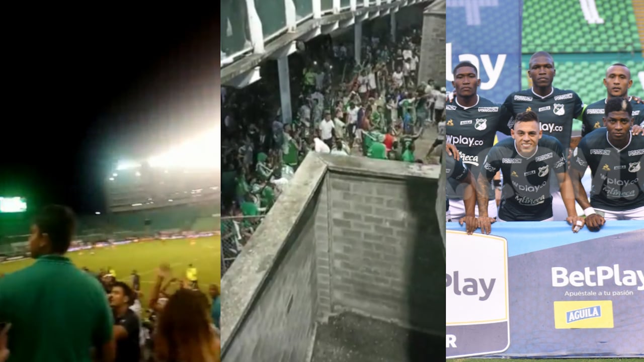 Deportivo Cali. Foto: Captura de pantalla (@e_e950627/@Resilie19227802)//Dimayor