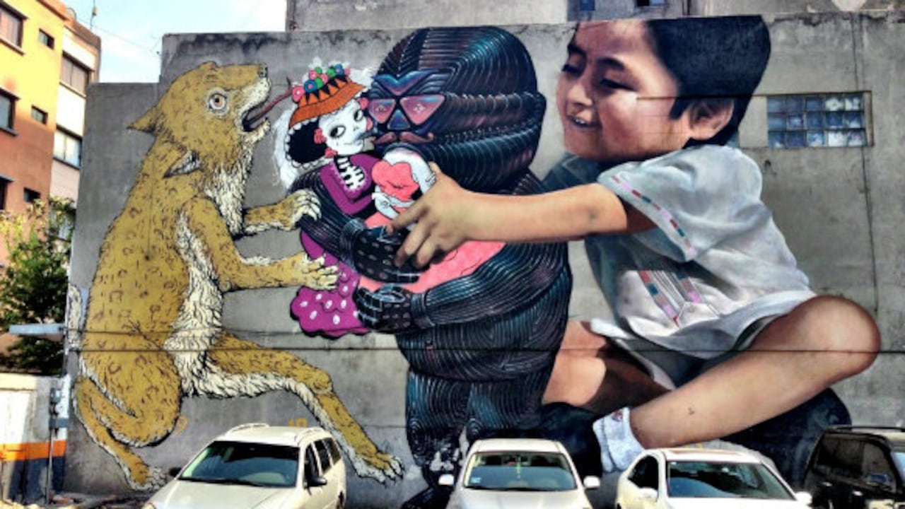 En Bogotá, el arte urbano refleja las ansias de paz en Colombia.