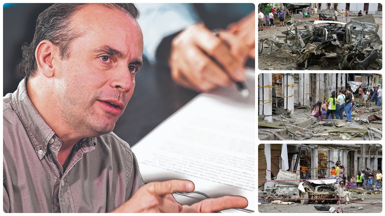 El alcalde Alejandro Eder sobre los atentados este martes en Cali.