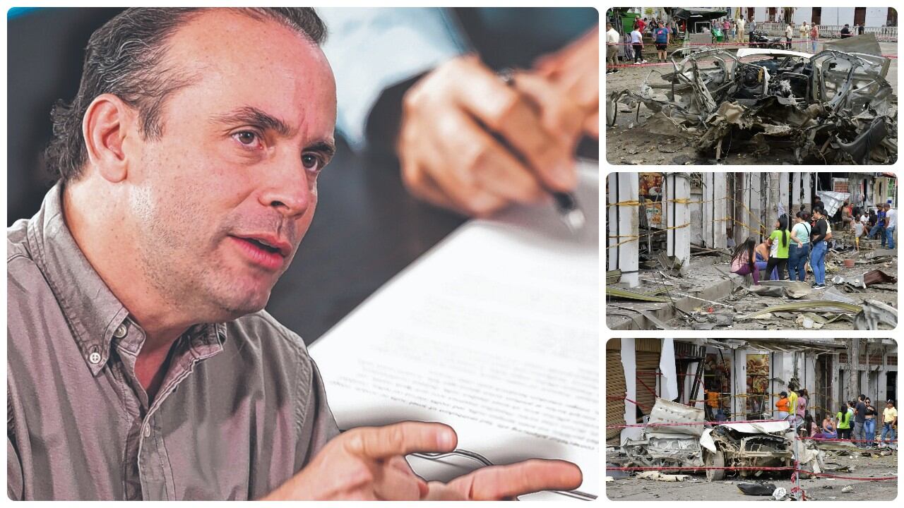 El alcalde Alejandro Eder sobre los atentados este martes en Cali.