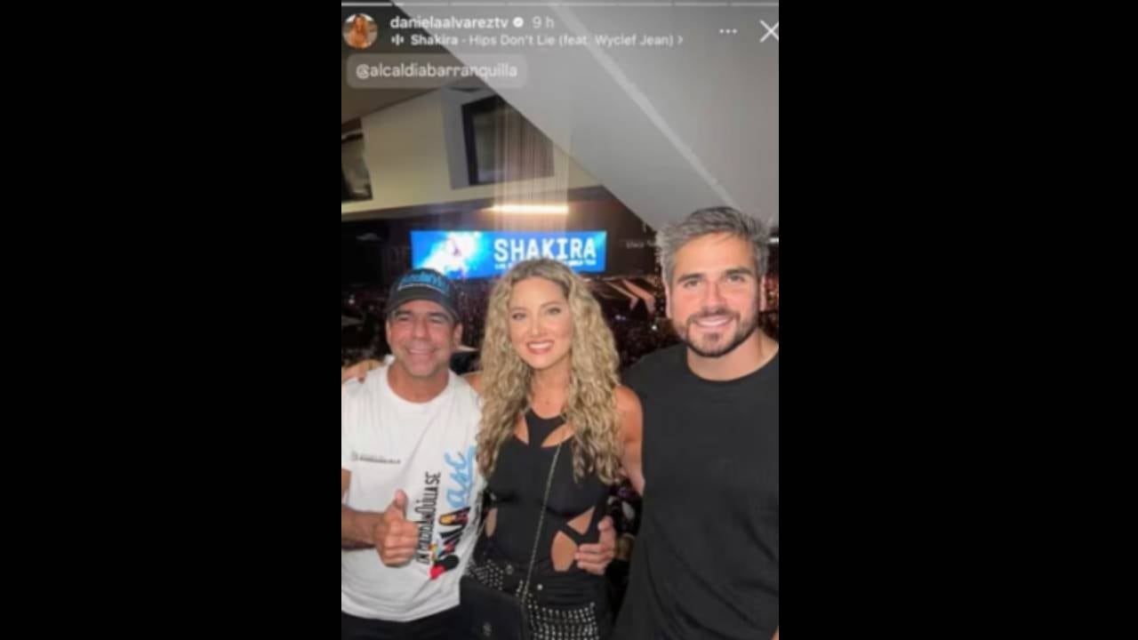 Daniella Álvarez y Daniel Arenas disfrutaron del concierto de Shakira en Barranquilla.