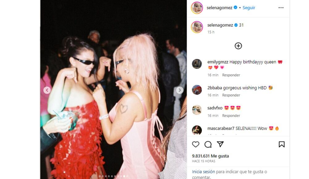 Las cantantes disfrutaron en el cumpleaños de Gómez.