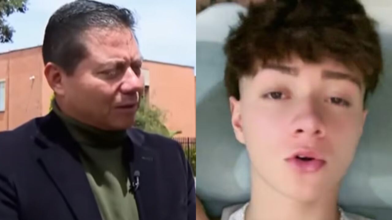 El general (r) William Rincón y su hijo Juan Felipe Rincón.