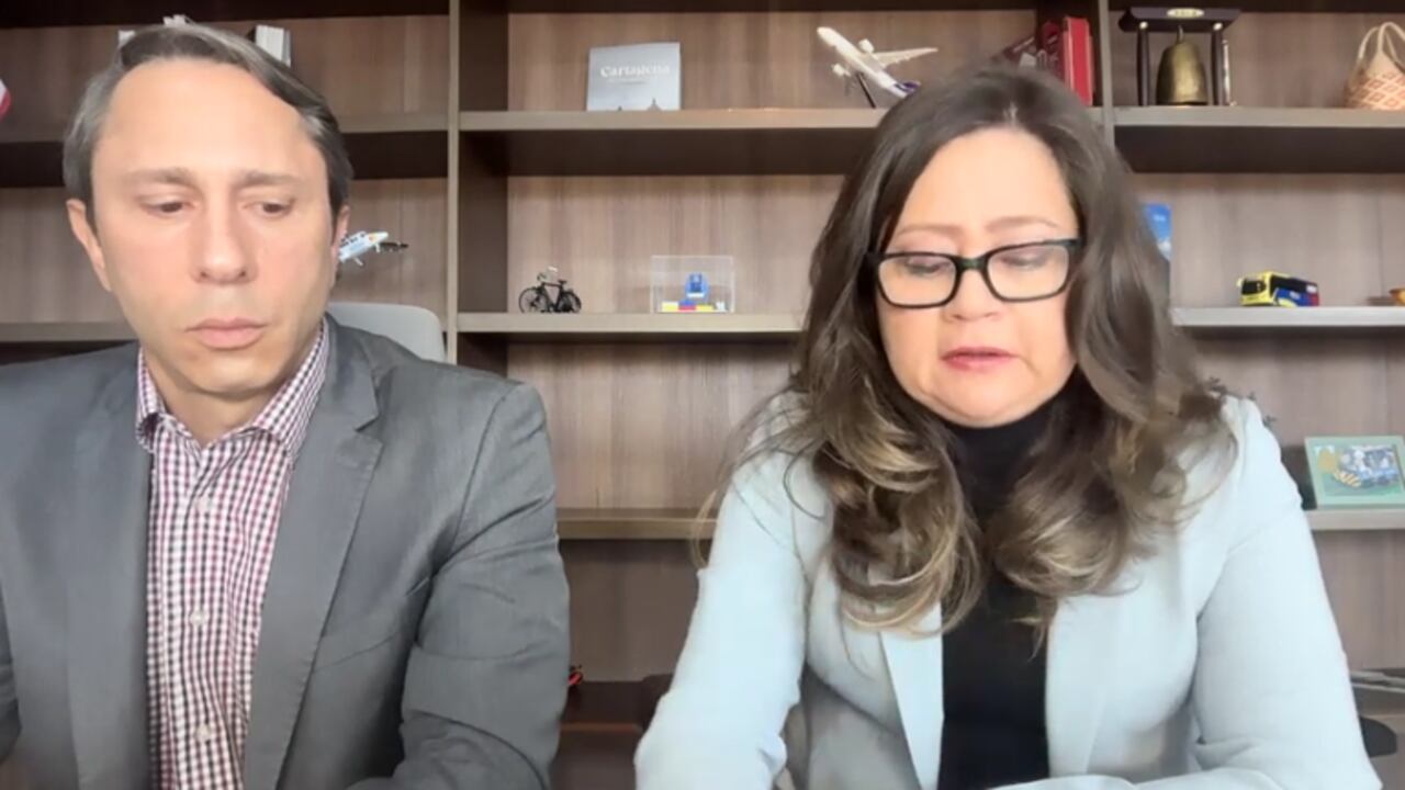 Vía al Llano. Rueda de prensa ministra de Transporte María Fernanda Rojas, y Rodrigo Uparela, vicepresidente de la ANI.