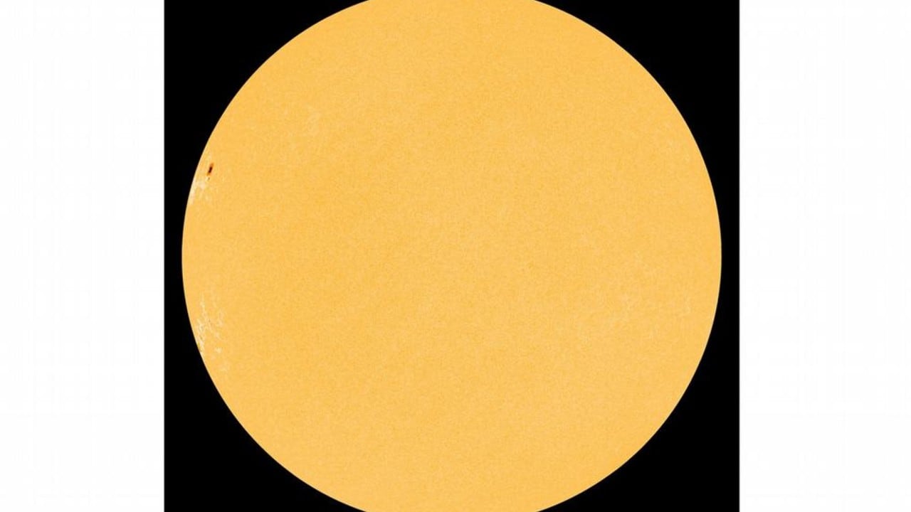 El Sol fotografiado el 26 de febrero de 2026 por el Observatorio de Dinámica Solar de la NASA, mostrando nuevas manchas solares emergentes.