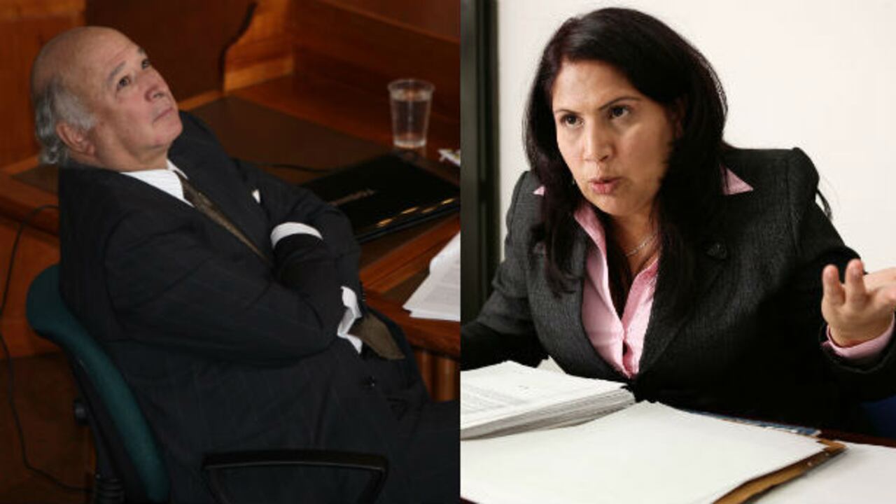 El exministro Sabas Pretelt (izq.) y la excongresista Yidis Medina (der.).