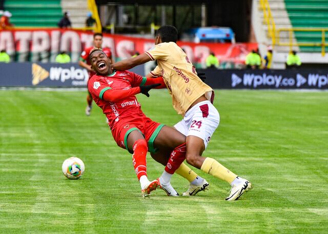 Imagen del triunfo de Patriotas sobre Tolima.