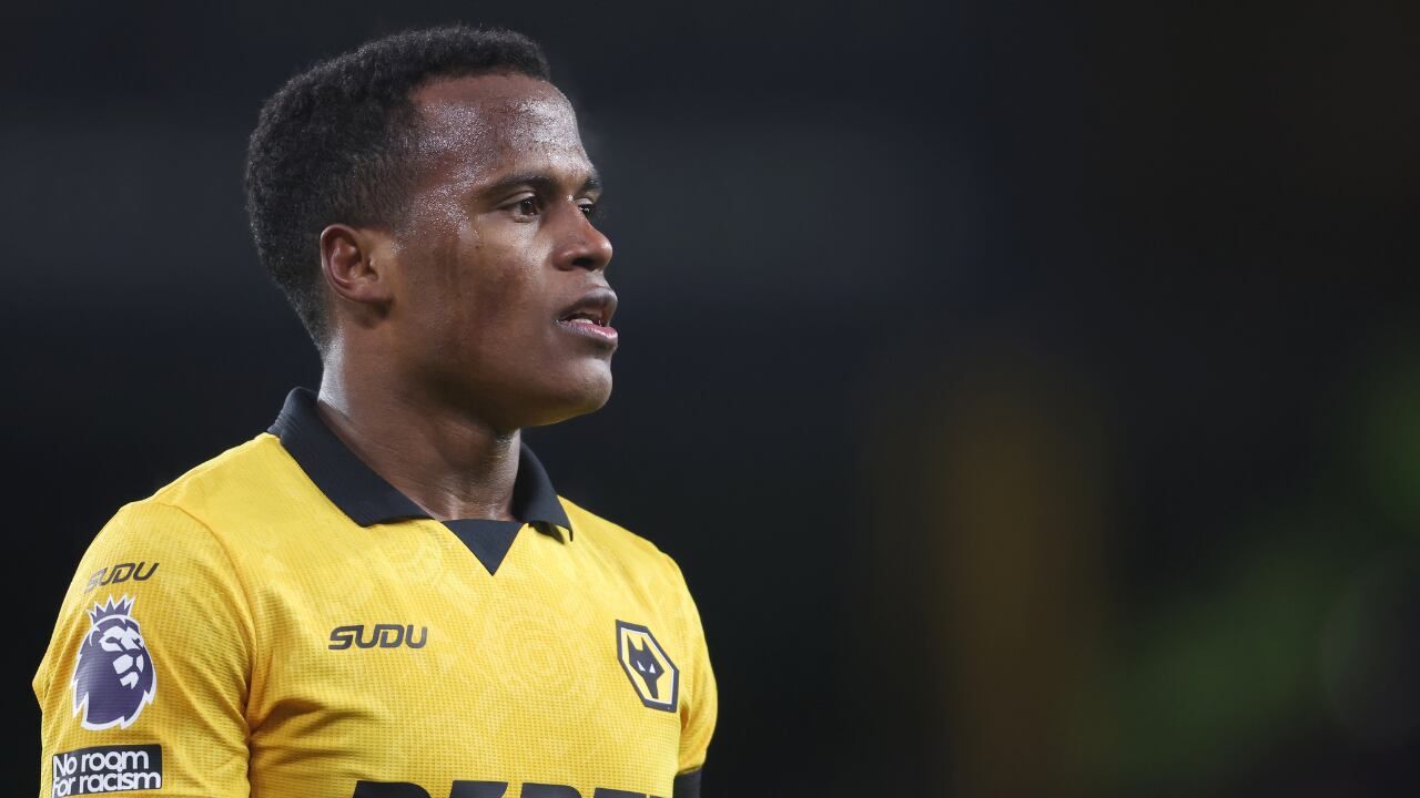 Jhon Arias, colombiano al servicio de Wolverhampton de Inglaterra.