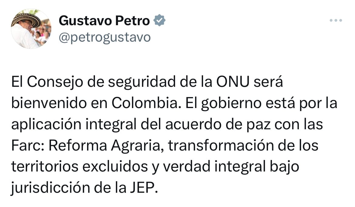 Trino presidente Gustavo Petro