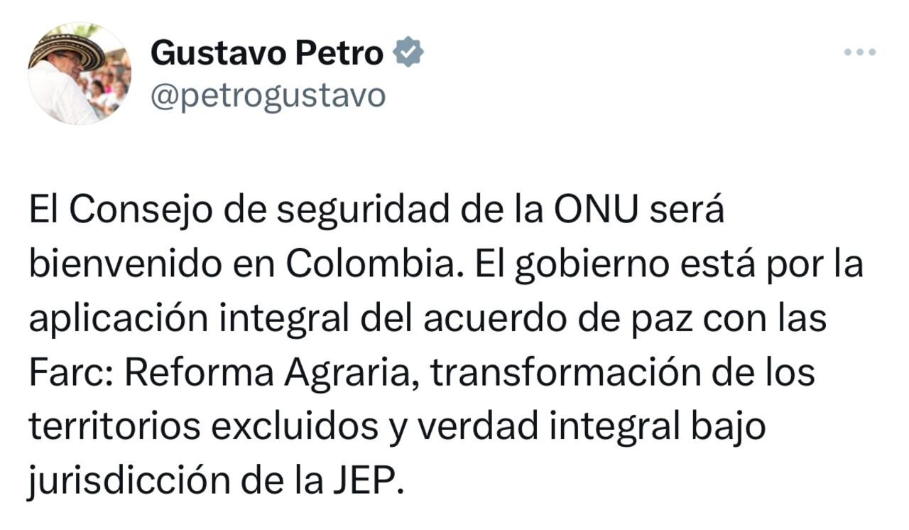 Trino presidente Gustavo Petro