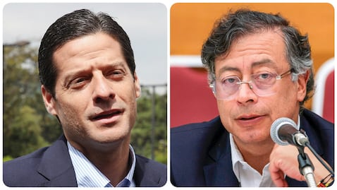 El ministro de Comercio, Industria y Turismo, Mauricio Gómez Amín, y el expresidente Gustavo Petro.
