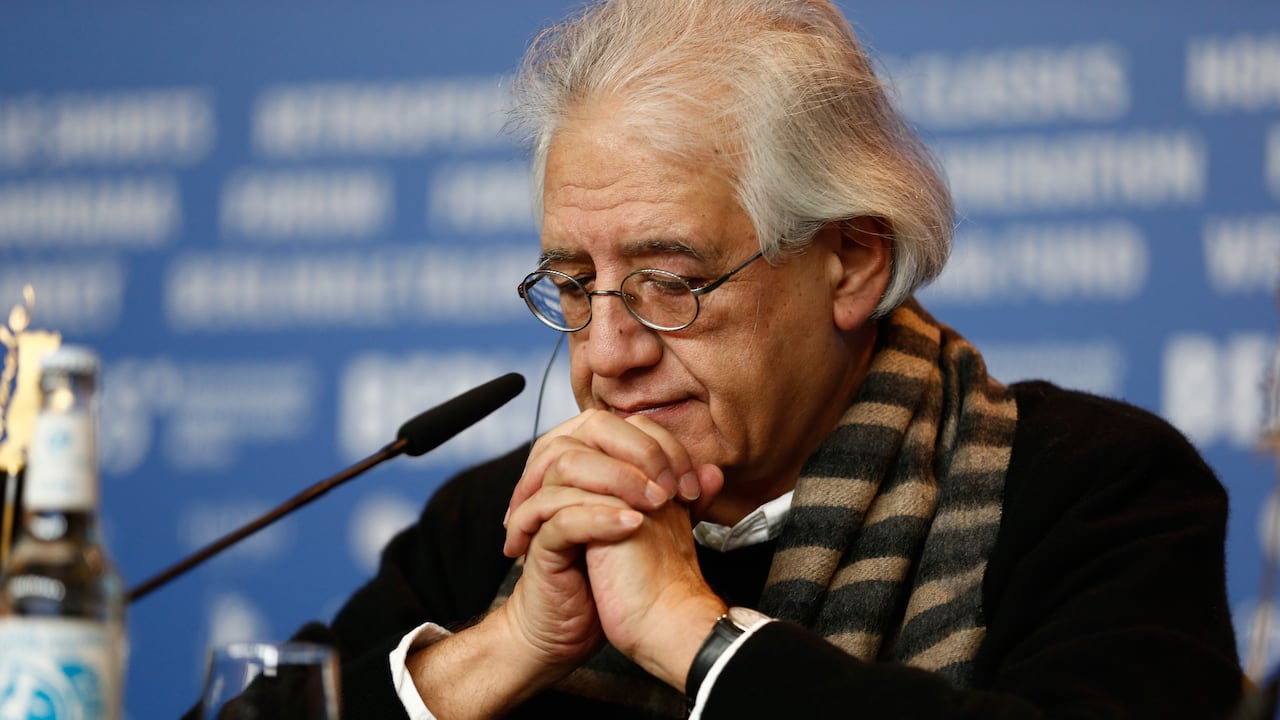 El director Patricio Guzmán en la rueda de prensa de 'El botón de nácar' en la 65 Berlinale.