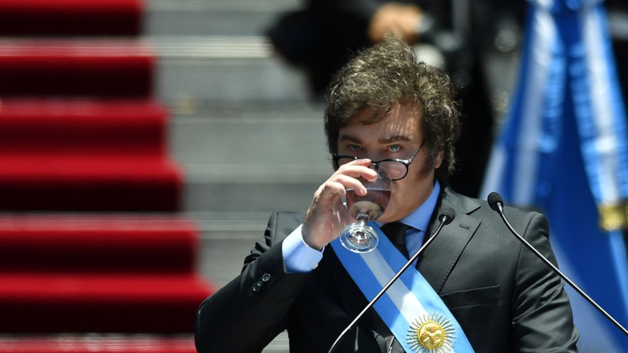 El presidente de Argentina, Javier Milei, en Buenos Aires (Photo by Marcelo Endelli/Getty Images), el 10 de diciembre de 2023