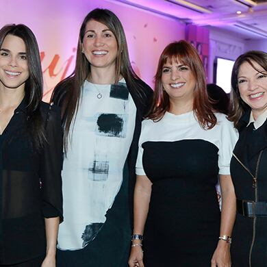 Andreína Solórzano, Lina María Gaviria, Vivi Barguil de Sarmiento y María Claudia Ossa.