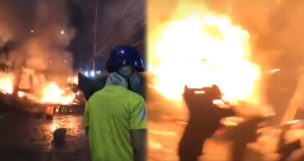 Explosión en el municipio de Yumbo, Valle del Cauca.