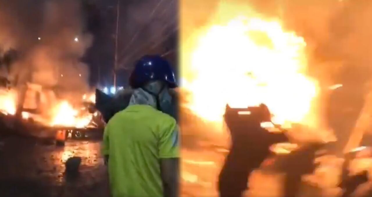 Explosión en el municipio de Yumbo, Valle del Cauca.