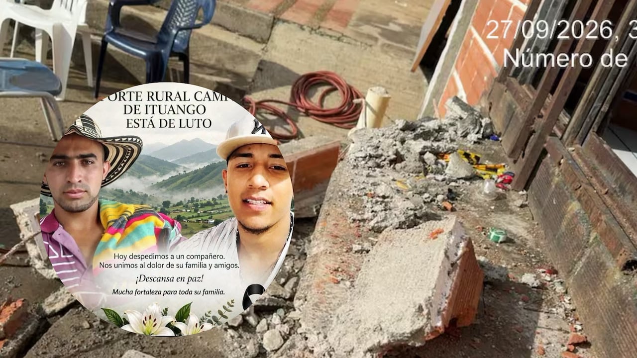 Hubo un desplome de muro en Ituango, Antioquia, el pasado 27 de septiembre.