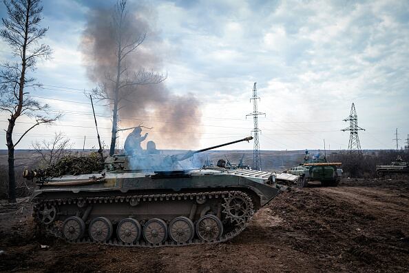 Estados Unidos confirmó este martes que, finalmente, suministrará a Ucrania carros de combate modelo Abrams M1-A1 en vez de los modernos M1-A2 con el objetivo de agilizar los envíos a las Fuerzas Armadas ucranianas. (Photo by Ignacio Marin/Anadolu Agency via Getty Images)