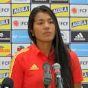 Daniela Arias, defensa de la Selección Colombia femenina que enfrentará este 23 de febrero a Argentina en el estadio Alfonso López de Bucaramanga.