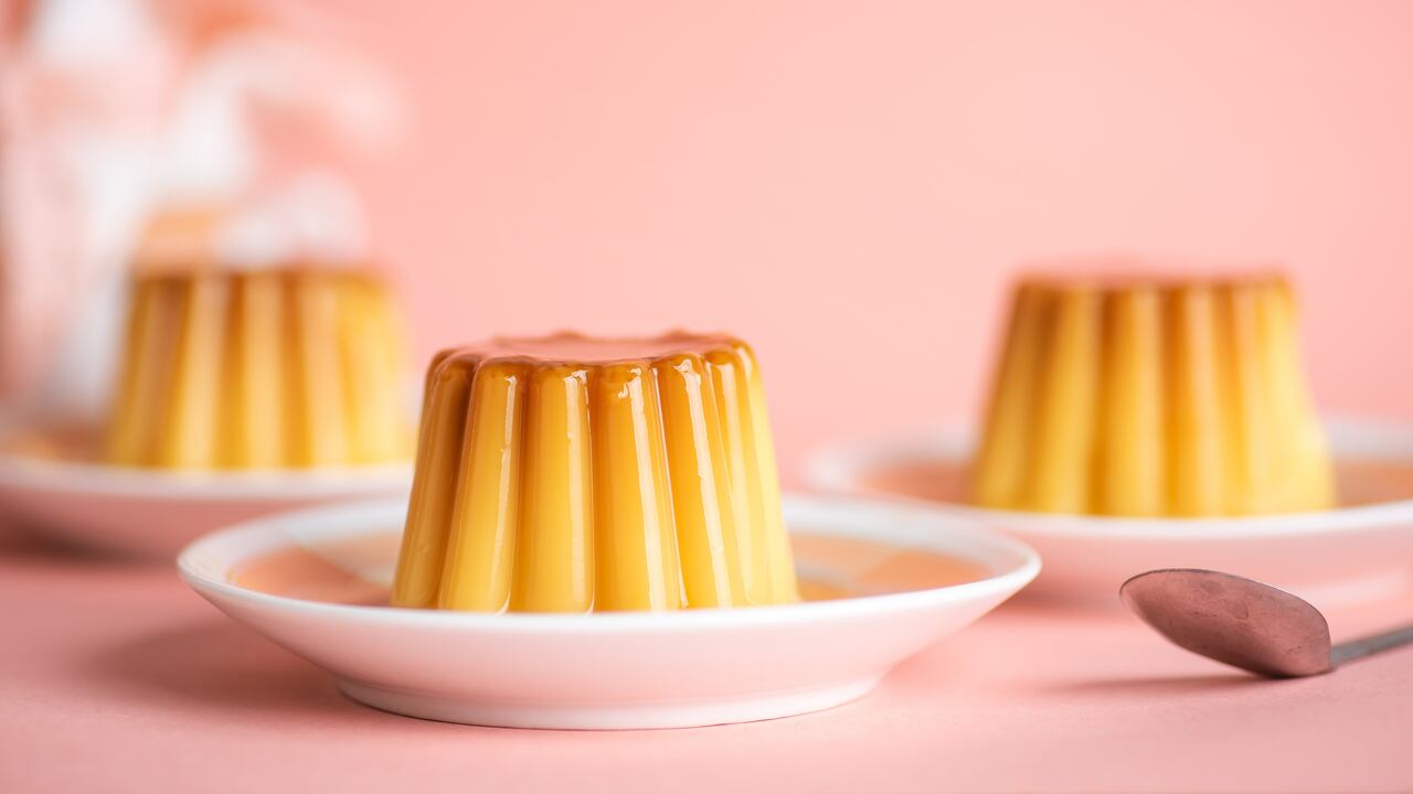 Flan proteico para bajar de peso.
