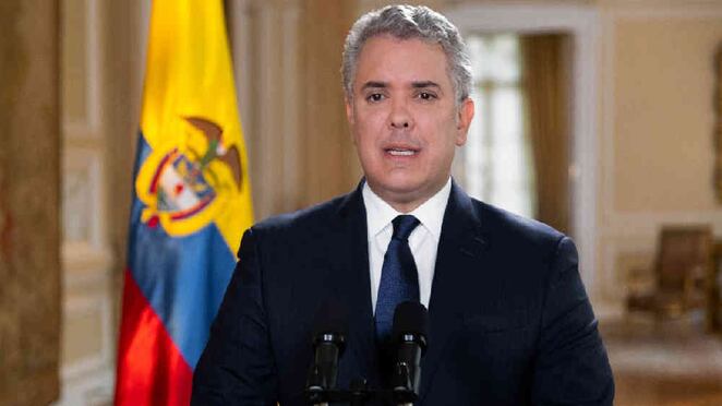 El presidente Iván Duque en la Casa de Nariño