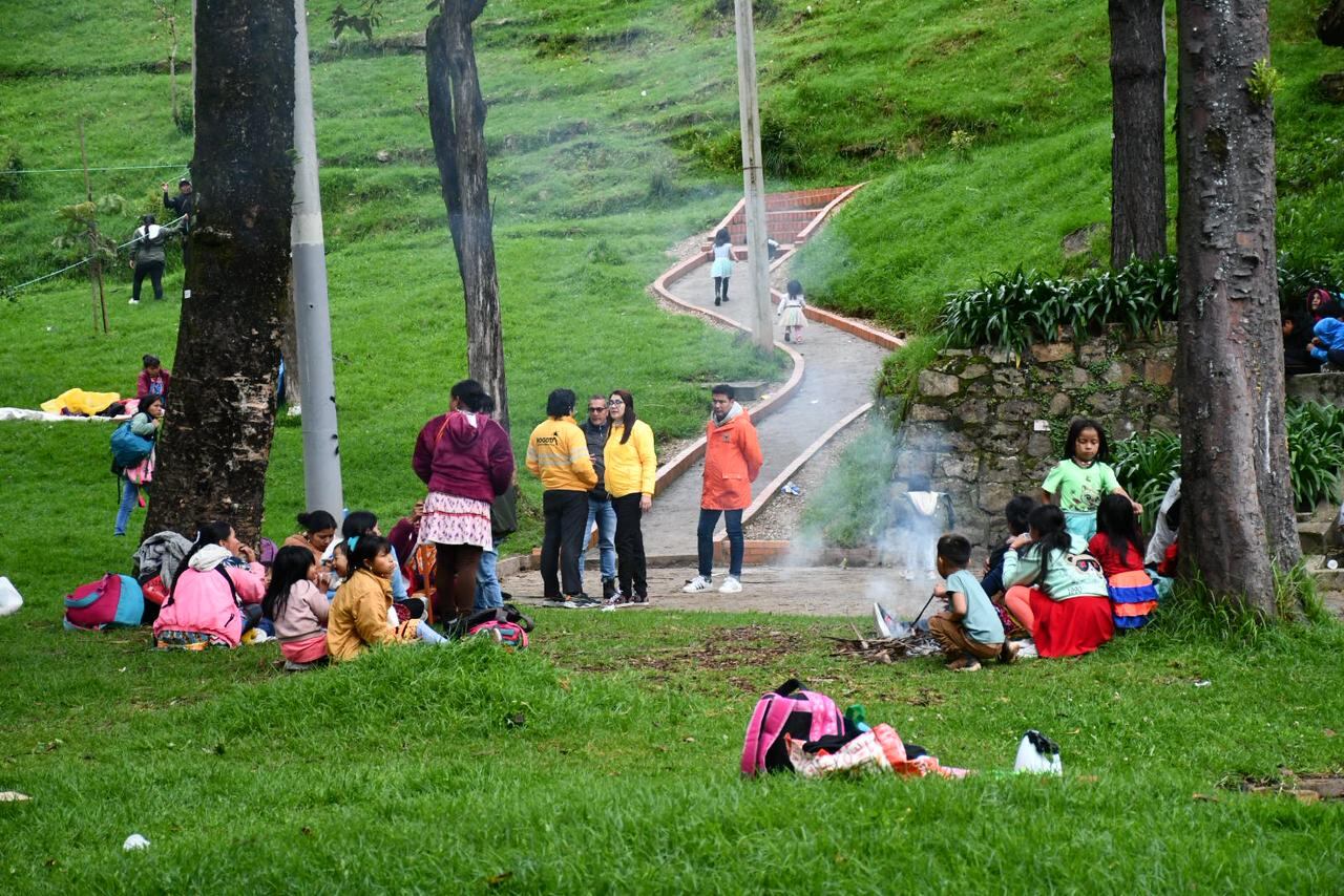 Indígenas regresan al parque Nacional.