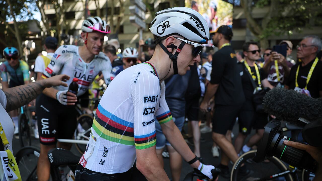 Tadej Pogačar fue el gran afectado en la etapa 11 del Tour de Francia 2025.