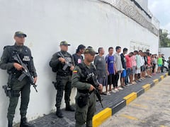 20 presuntos integrantes de la banda Los Malcriados capturados por extorsión en Barranquilla.