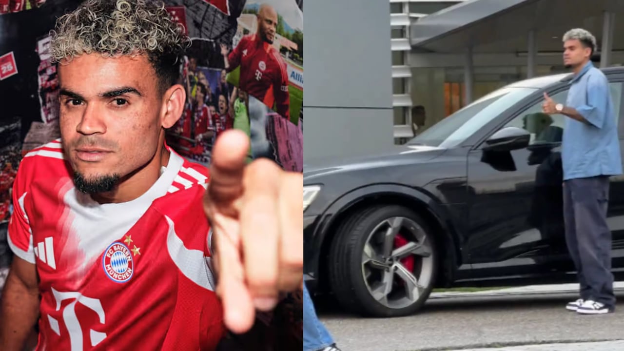 Luis Díaz recibió su nuevo carro al llegar al Bayern Múnich.