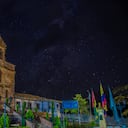 Noche estrallada en la parroquia Santa Bárbara, en el municipio de Gámbita, Santander.