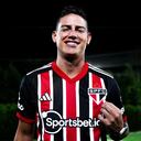 James Rodríguez firmó por dos temporadas con el Sao Paulo.