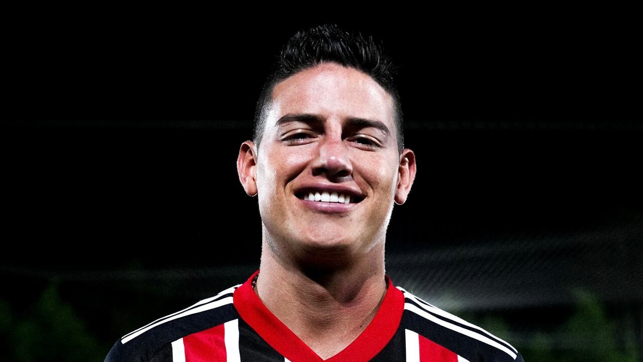 James Rodríguez firmó por dos temporadas con el Sao Paulo.