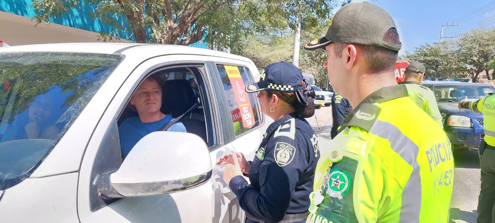 Controles en vías de Santa Marta.