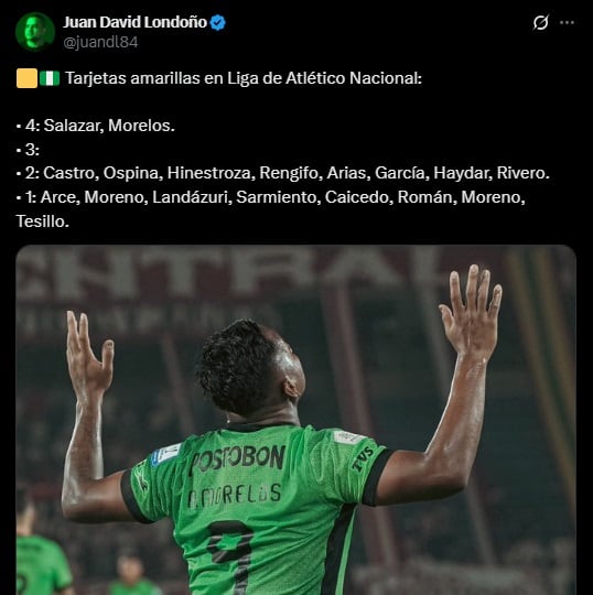 Pantallazo X: @juandl84