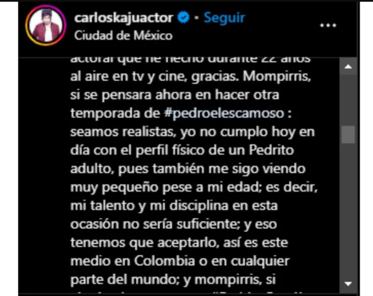 FOTO: Captura de pantalla / Instagram