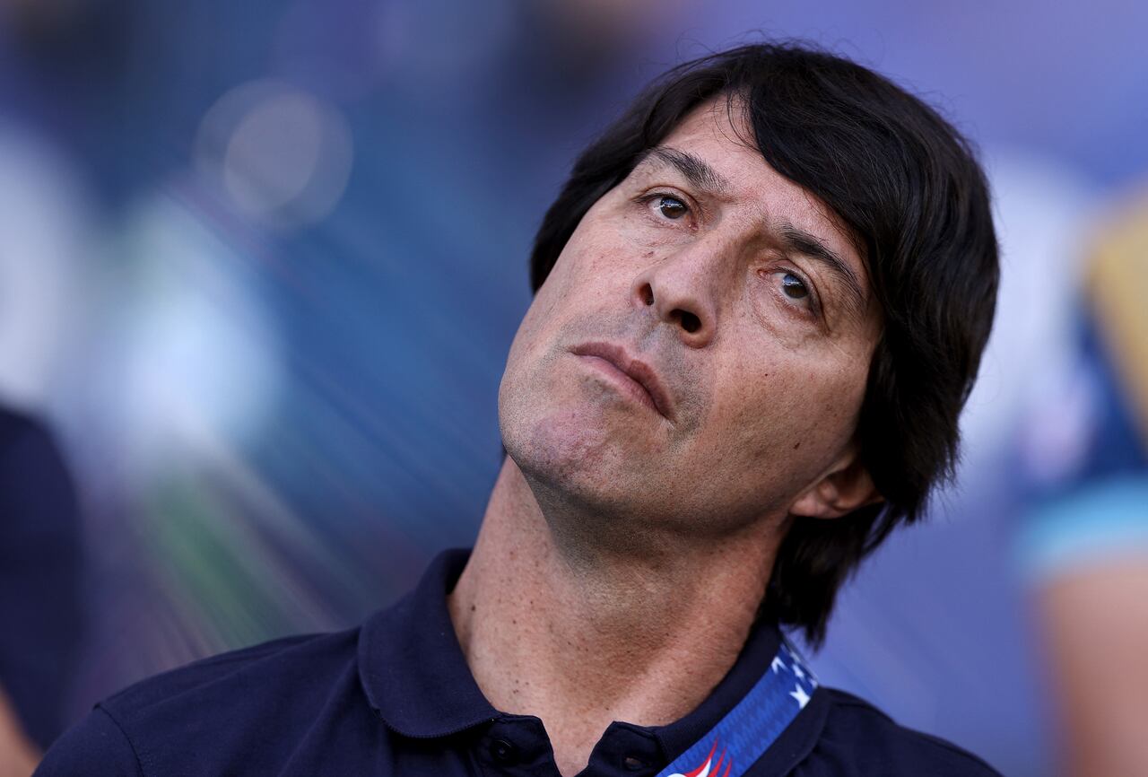 AUSTIN, TEXAS - JULY 02: Daniel Garnero, Head Coach of Paraguay reacts during the CONMEBOL Copa America 2024 Group D match between Costa Rica and Paraguay at Q2 Stadium on July 02, 2024 in Austin, Texas. Omar Vega/Getty Images/AFP (Photo by Omar Vega / GETTY IMAGES NORTH AMERICA / Getty Images via AFP)