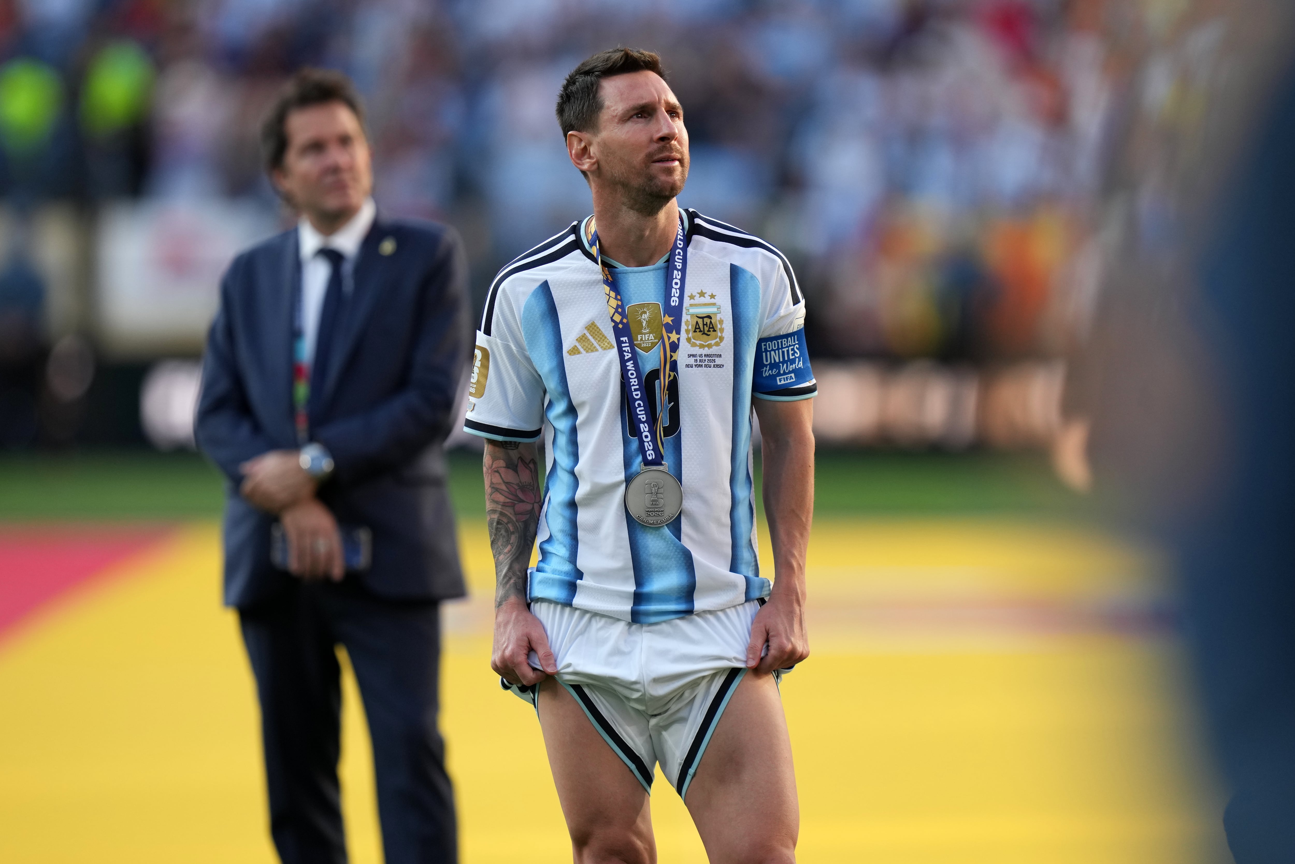Lionel Messi no viajó con gran parte de la selección a Argentina. (AP Photo/Stephanie Scarbrough)