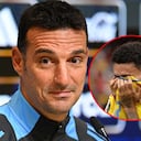 Lionel Scaloni y Luis Díaz