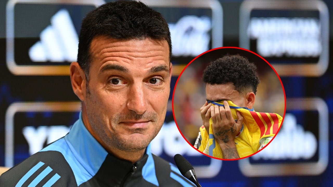 Lionel Scaloni y Luis Díaz